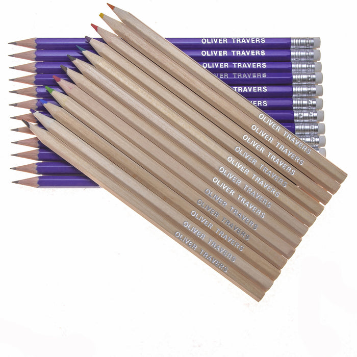 12 Natural Wood Colouring & 12 Graphite Pencils