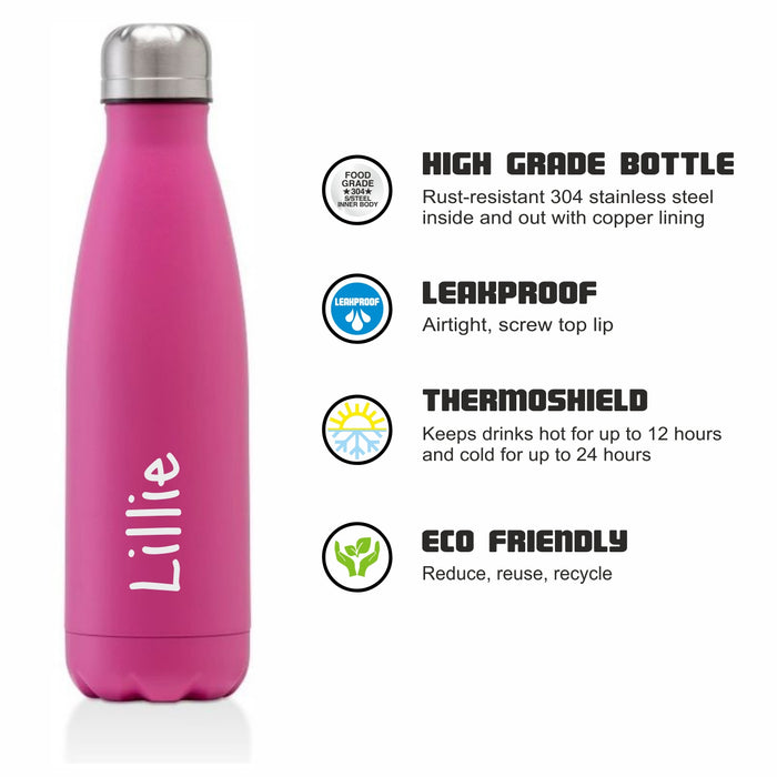 Water Bottle Printed with name