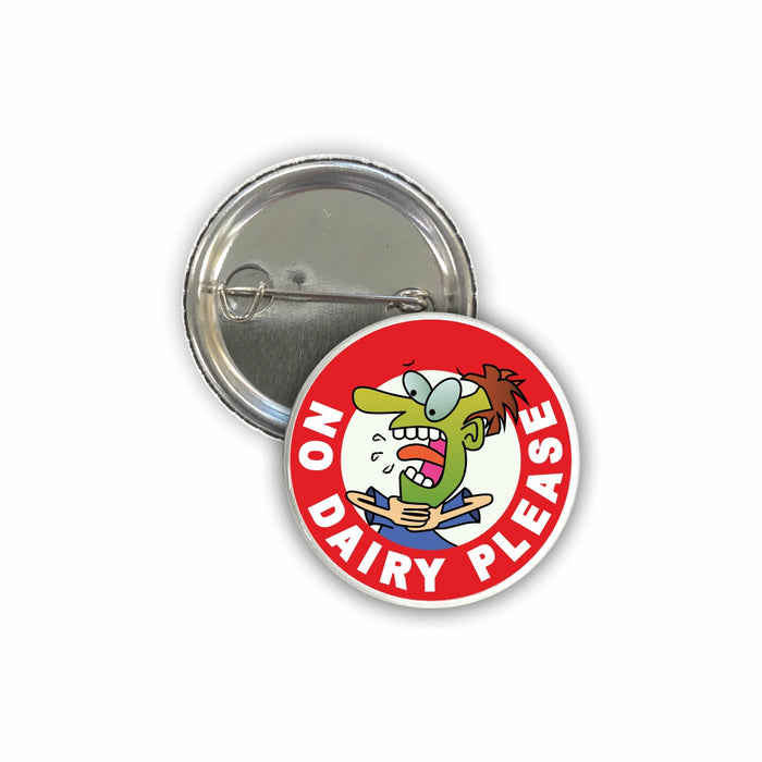 Dairy Allergy Pin Badges