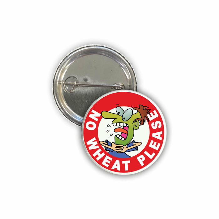 Wheat Allergy Pin Badges