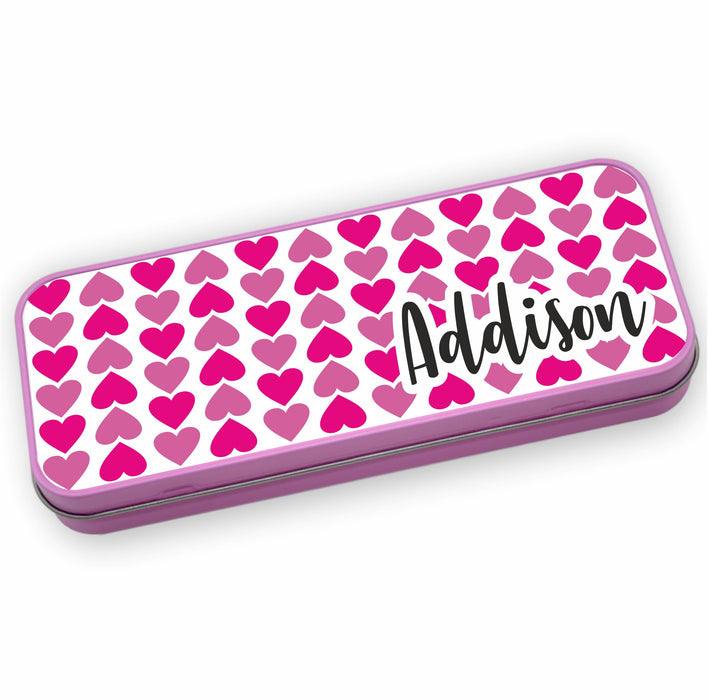 Personalised Tin Set - Heart Design