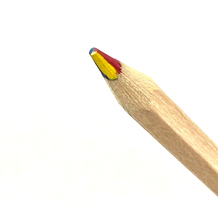 Natural Wood Colouring & 3 Rainbow Lead Pencils
