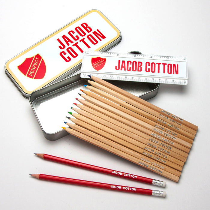 Personalised Tin Set - Prefect Design