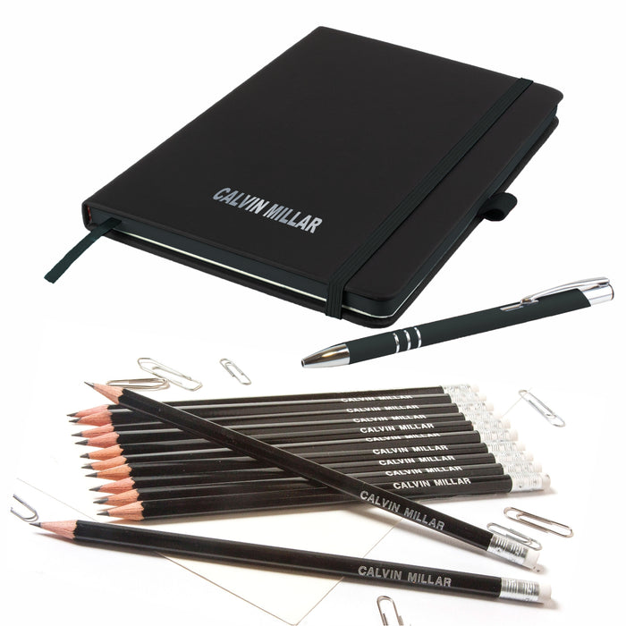 'The Edge' A5 Notebook and Matching Pen and Pencils