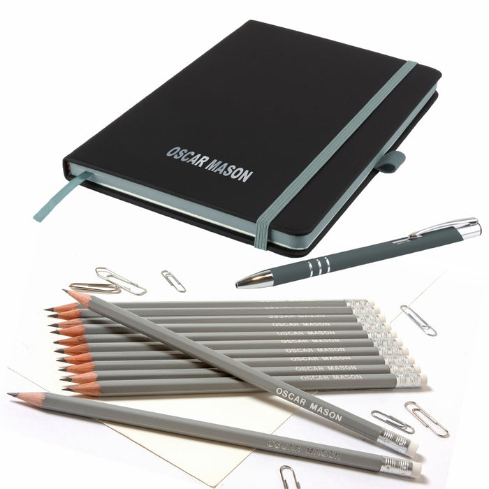 'The Edge' A5 Notebook and Matching Pen and Pencils
