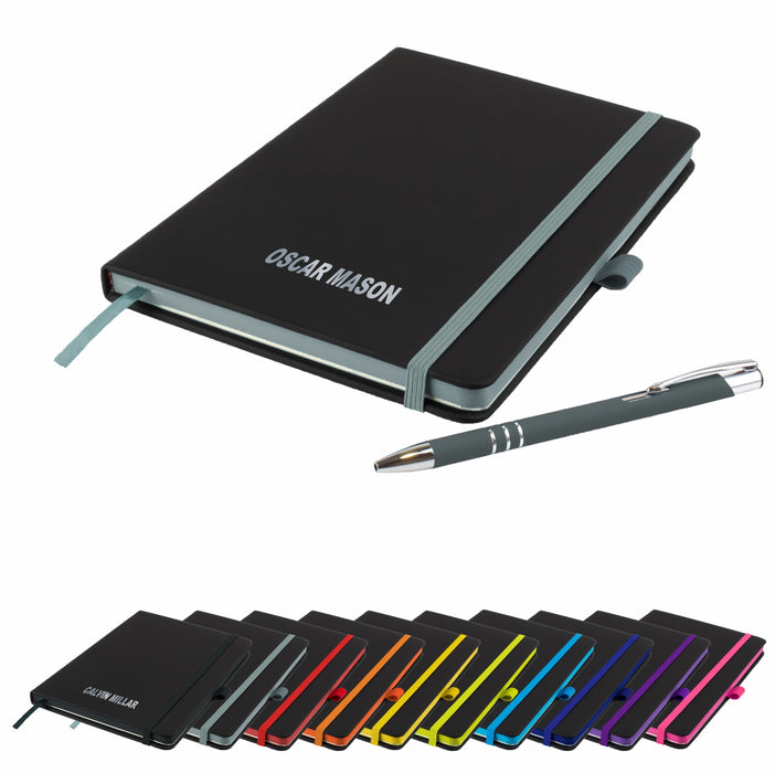 'The Edge' Personalised Notebook and Matching Pen