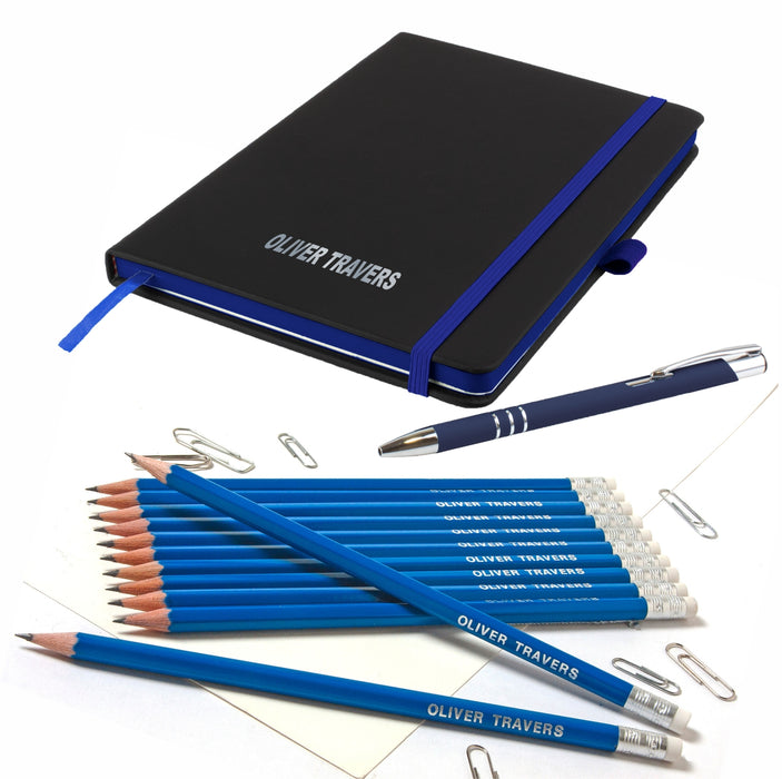 'The Edge' A5 Notebook and Matching Pen and Pencils