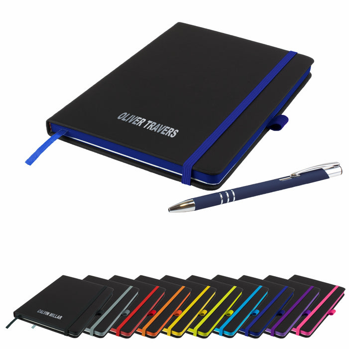 'The Edge' Personalised Notebook and Matching Pen