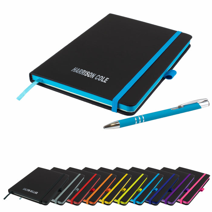 'The Edge' Personalised Notebook and Matching Pen