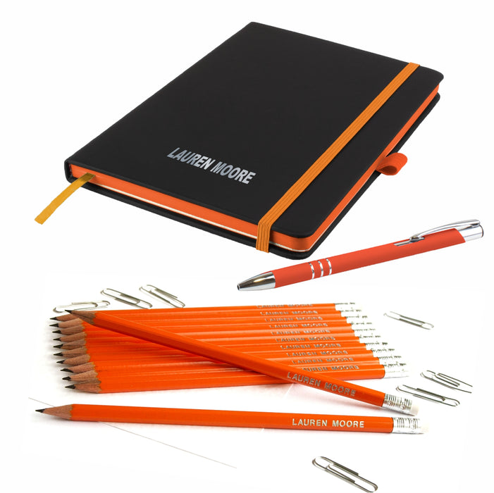 'The Edge' A5 Notebook and Matching Pen and Pencils