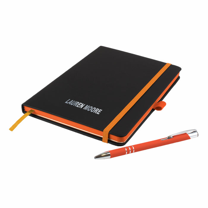 'The Edge' Personalised Notebook and Matching Pen