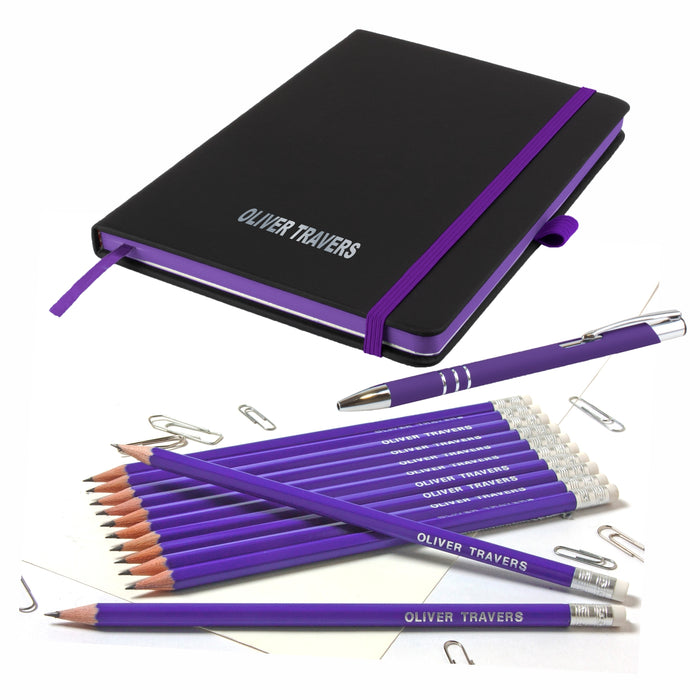 'The Edge' A5 Notebook and Matching Pen and Pencils