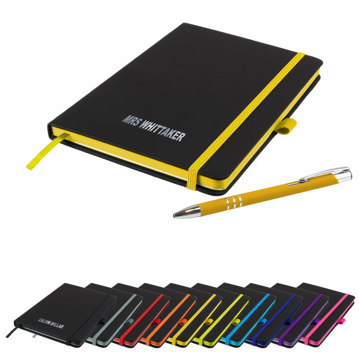 'The Edge' Personalised Notebook and Matching Pen