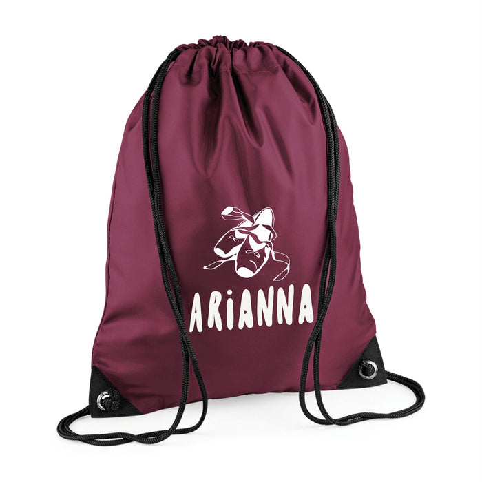 Pump/Swim Bag/Gym Sack with Name & Logo