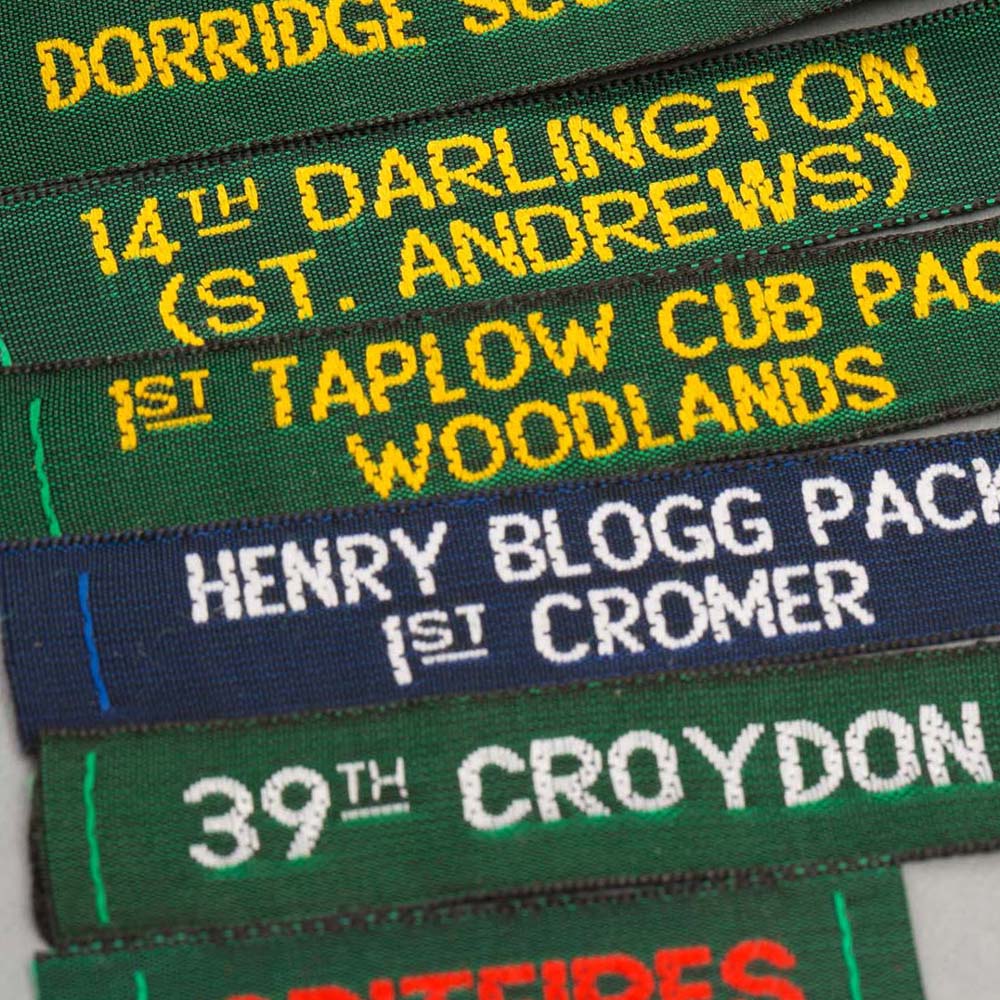 Scouting Notebook Label Scout & Guide Woven Labels — Nametape Express