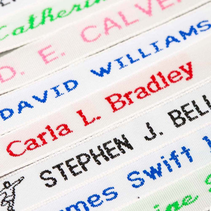 Woven Name Tapes/Labels for School Uniform