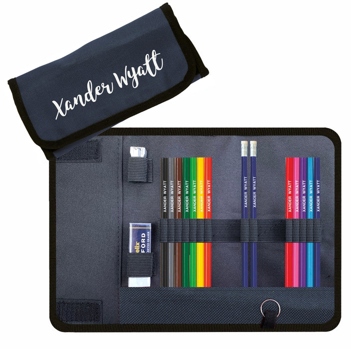 Wrap Case with Hexagonal Colouring Pencils