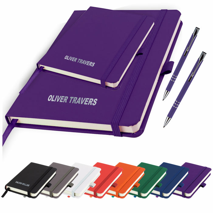 A5 & A6 Personalised Notebooks and matching Pens