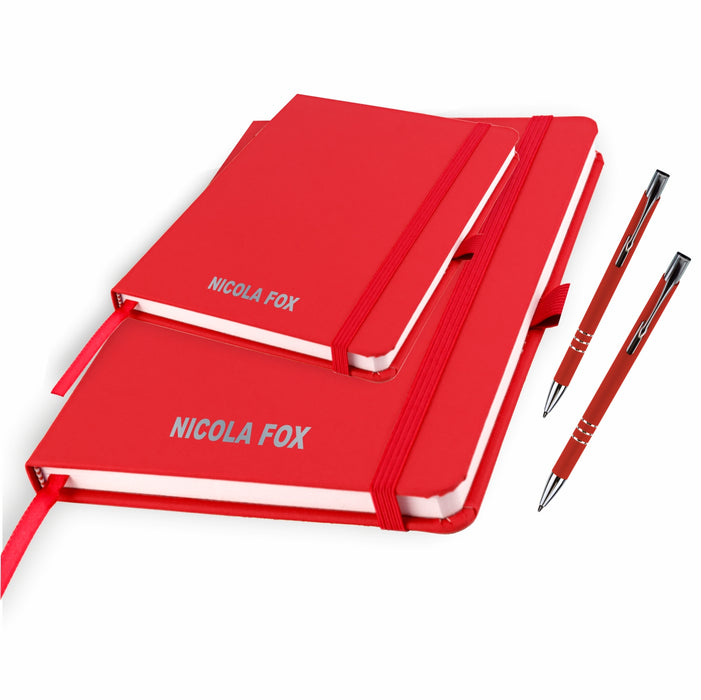 A5 & A6 Personalised Notebooks and matching Pens