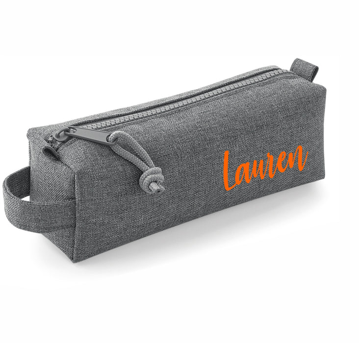 Grey Block Style Pencil Case