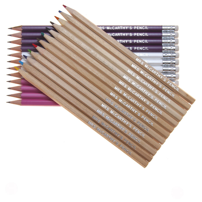 12 Natural Wood Colouring & 12 Graphite Pencils