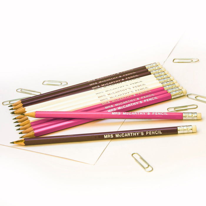 HB Graphite Pencils Printed with Name