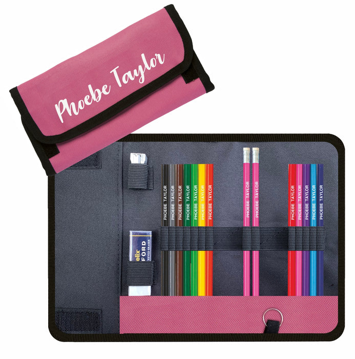 Wrap Case with Hexagonal Colouring Pencils