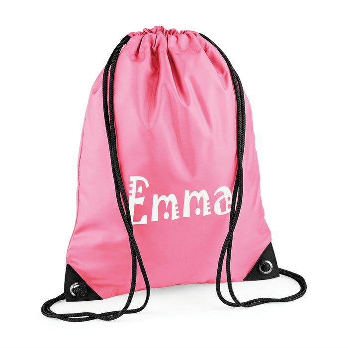 Pump/Swim Bag/Gym Sack Printed with Name