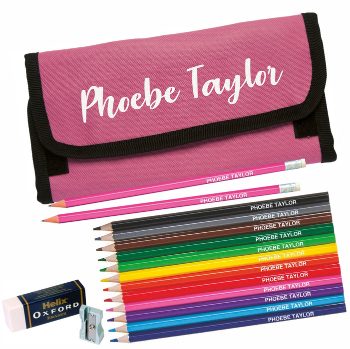 Wrap Case with Hexagonal Colouring Pencils