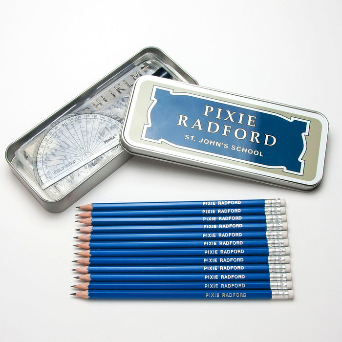 Personalised Oxford Maths Tin Set