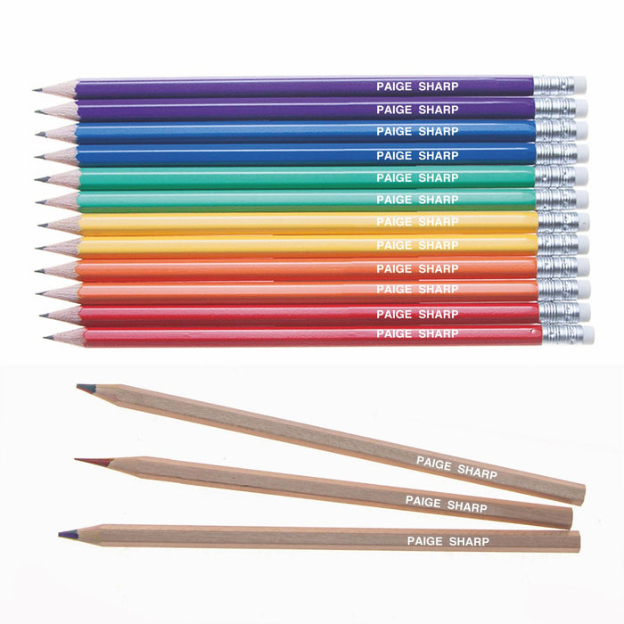 12 Graphite & 3 Rainbow Lead Pencils