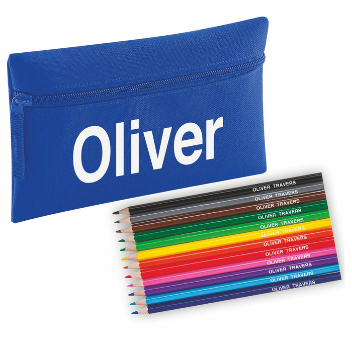 Pencil Case with 12 Colouring Pencils