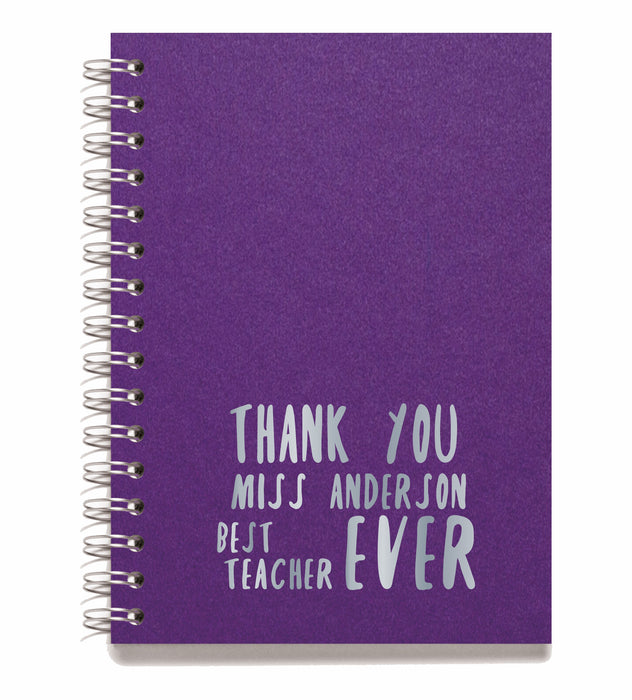 Thank you Teacher Note Books - Style M