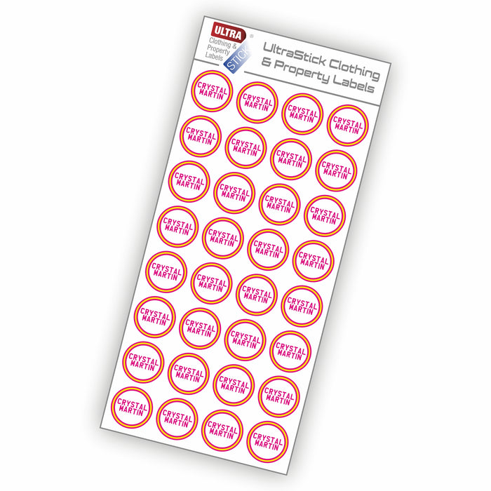 UltraStick Dots Waterproof Clothes Nametapes