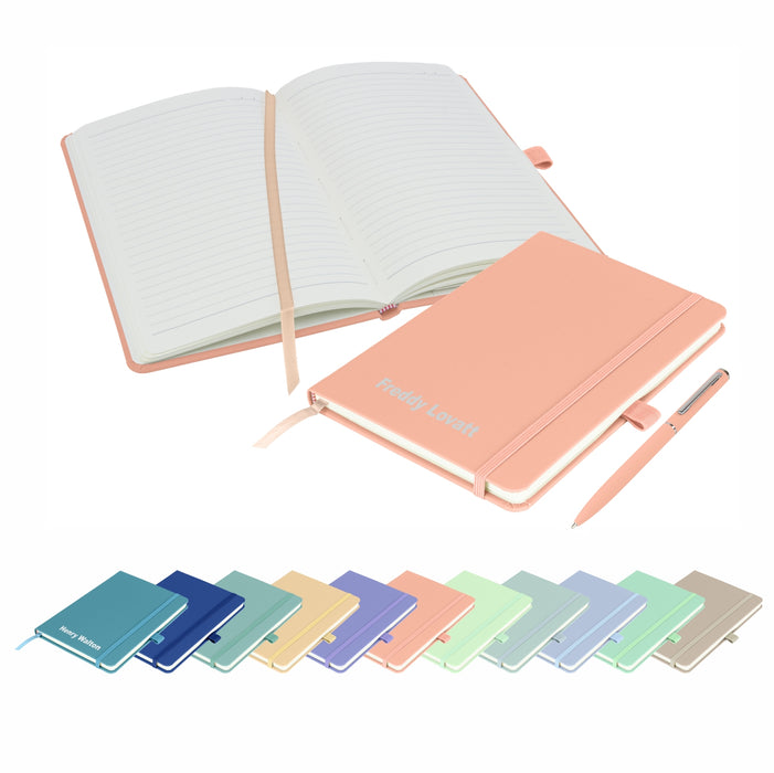 Pastel Colours - Notebooks and matching Pen