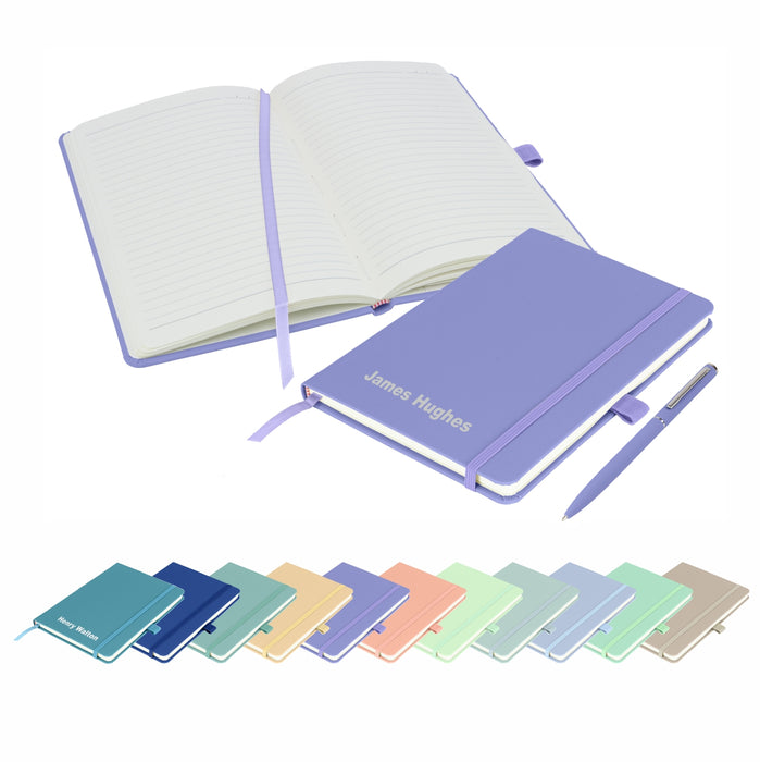 Pastel Colours - Notebooks and matching Pen