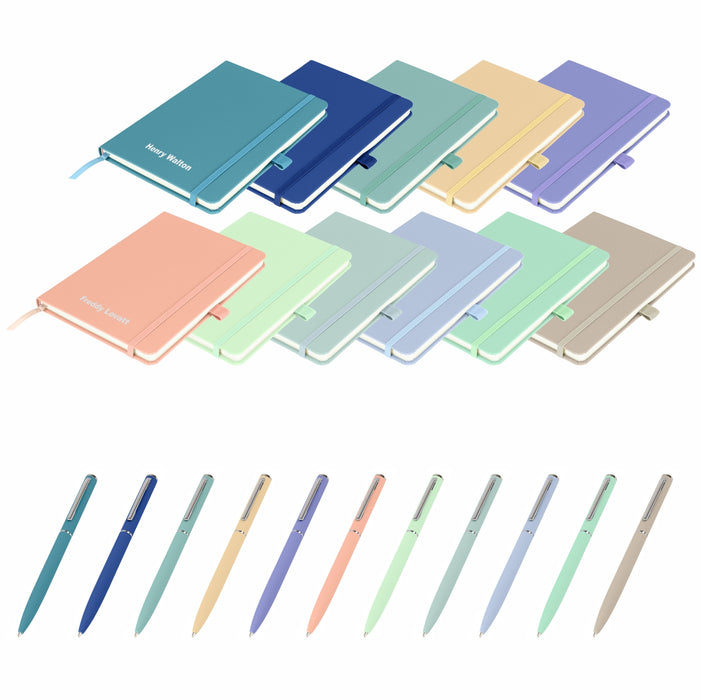 Pastel Colours - Notebooks and matching Pen