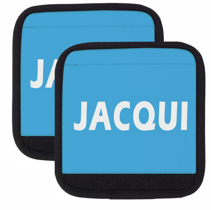 Luggage Handle Wraps Printed with Name