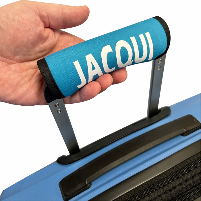 Luggage Handle Wraps Printed with Name