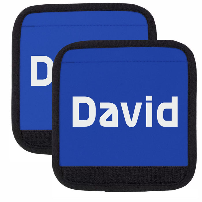 Luggage Handle Wraps Printed with Name