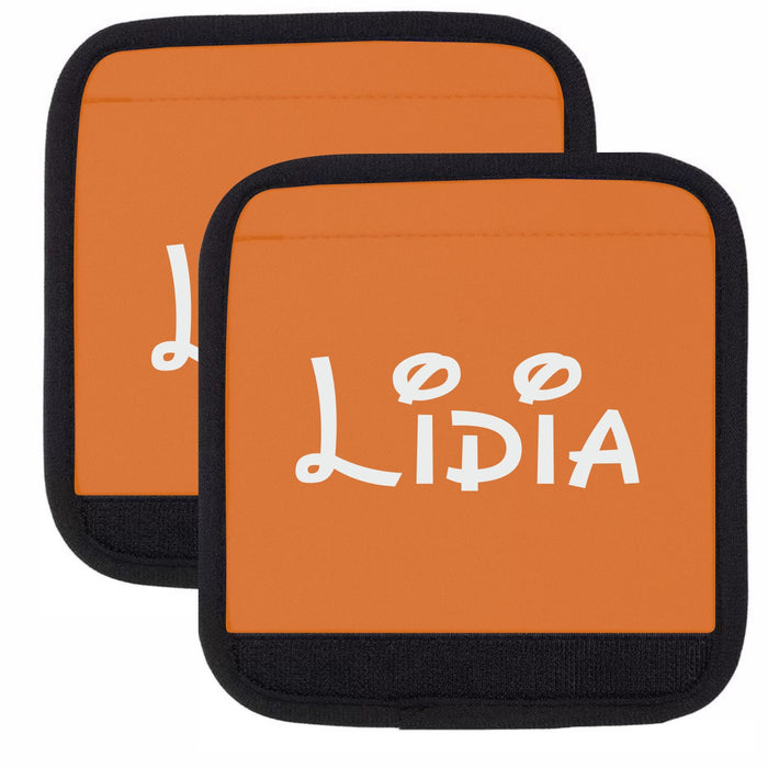 Luggage Handle Wraps Printed with Name