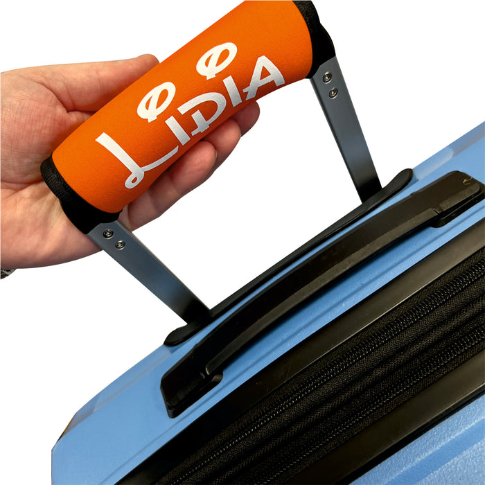 Luggage Handle Wraps Printed with Name