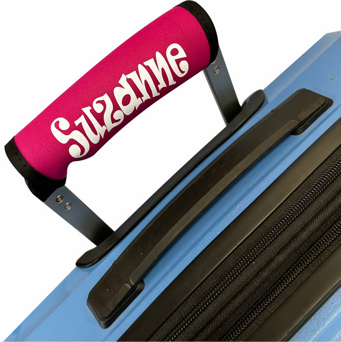 Luggage Handle Wraps Printed with Name