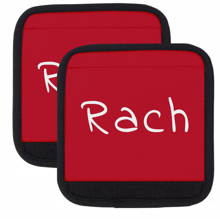 Luggage Handle Wraps Printed with Name