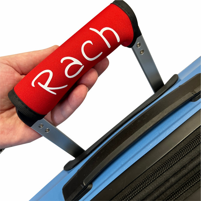 Luggage Handle Wraps Printed with Name