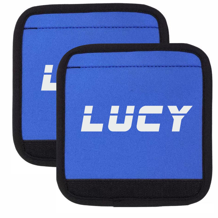 Luggage Handle Wraps Printed with Name