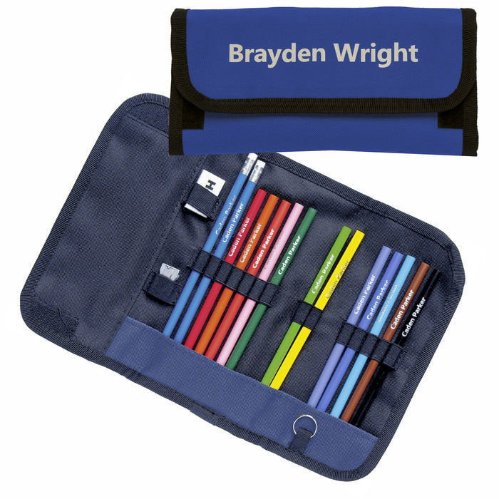 Wrap Case with Round Colouring Pencils