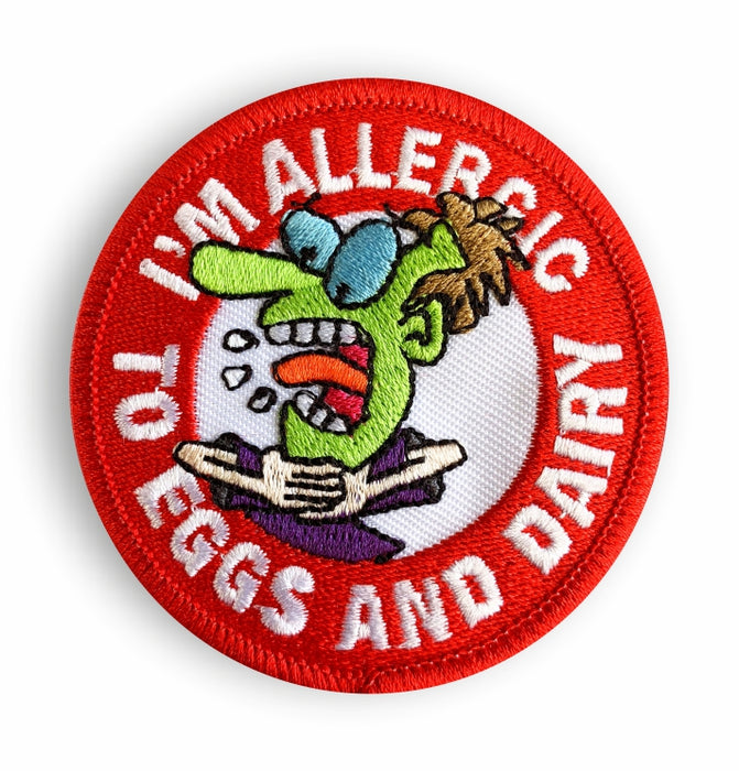 Eggs & Dairy Allergy Sew-on Patch/Badges