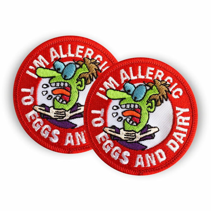 Eggs & Dairy Allergy Sew-on Patch/Badges