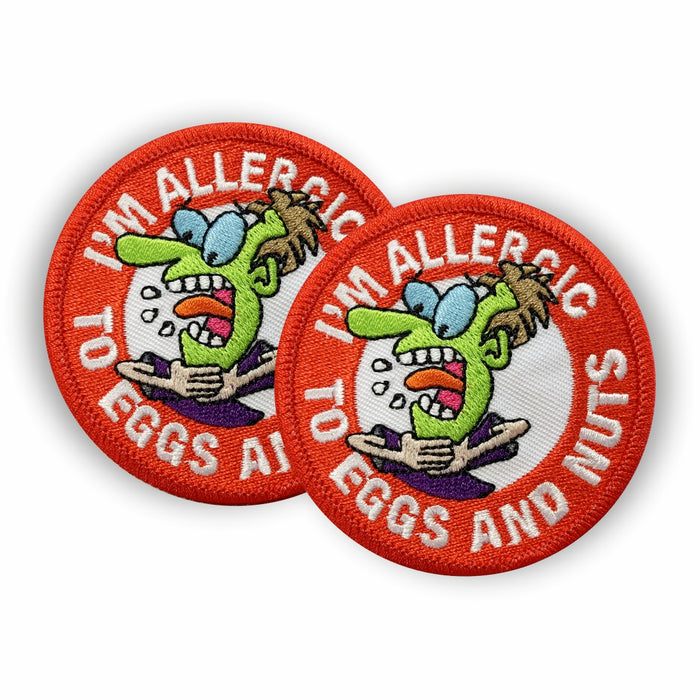 Egg & Nuts Allergy Sew-on Patch/Badges